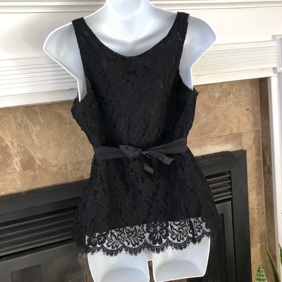 Anthropologie Odell’s Black Lace Top - Picture 2 of 7